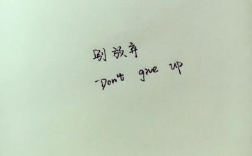 别放弃作文800字7篇